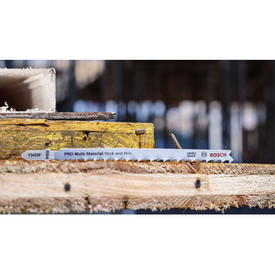Полотна універсальні для лобзика 25 шт BOSCH BIM PRO Multi Material thick and thin 132х2.4-5 мм T 345 XF 2608634995
