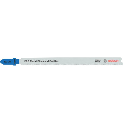Полотна по металу для шабельної пили 5 шт BOSCH PRO Metal Pipes and Profiles 132 мм 21 TPI T 321 AF 2608636705