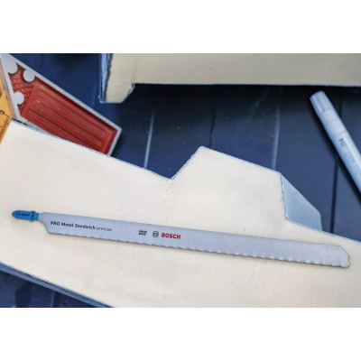 Полотна по сендвіч-панелям для лобзика 3 шт BOSCH BIM PRO Metal Sandwich precise 250х1.1 мм T 1018 AFP 2608636793