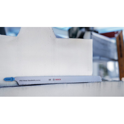 Полотна по сендвіч-панелям для лобзика 3 шт BOSCH BIM PRO Metal Sandwich precise 250х1.1 мм T 1018 AFP 2608636793