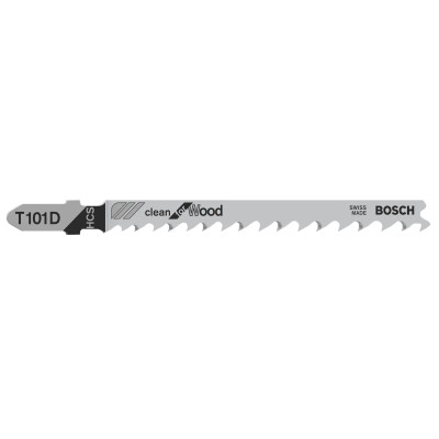Полотна по дереву для лобзика 100 шт BOSCH HCS Clean for Wood 100х4-5.2 мм T 101 D 2608637877