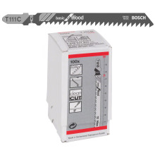 Полотна по дереву для лобзика 100 шт BOSCH HCS Basic for Wood 100х3 мм T 111 C 2608637878