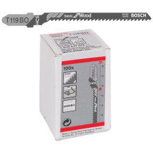 Полотна по дереву для лобзика 100 шт BOSCH HCS Basic for Wood 83х2 мм T 119 ВO 2608637879