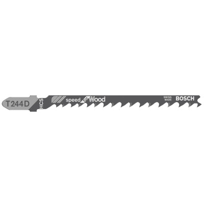 Полотна по дереву для лобзика 100 шт BOSCH HCS Speed for Wood 100х4-5.2 мм T 244 D 2608637881