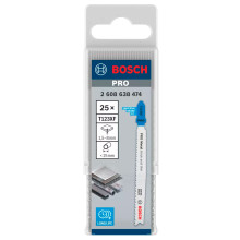Полотна по металу для лобзика 25 шт BOSCH HSS PRO Metal thick and thin 100х1.2-2.6 мм T 123 XF 2608638474