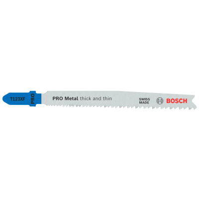 Полотна по металлу для лобзика 100 шт BOSCH HSS PRO Metal thick and thin 100х1.2-2.6 мм T 123 XF 2608638700