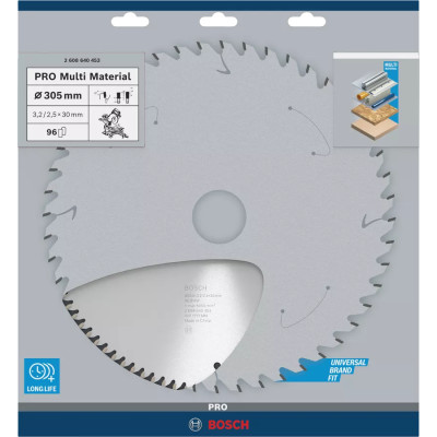 Диск пильний універсальний BOSCH PRO Multi Material 305х30х96 2608640453