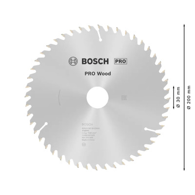 Диск пильний по дереву BOSCH PRO Wood 200х30х48 2608640620
