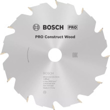 Диск пильний по конструкционному дереву BOSCH PRO Construct Wood 160х20х12 2608640630