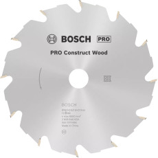 Диск пильний по конструкційному дереву BOSCH PRO Construct Wood 160х20х12 2608640630