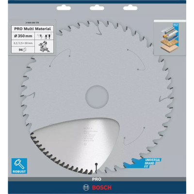Диск пильний універсальний BOSCH PRO Multi Material 350х30х96 2608640770