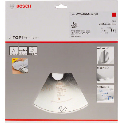 Диск пильний універсальний BOSCH Best for Multi Material 254х30х80 2608642098