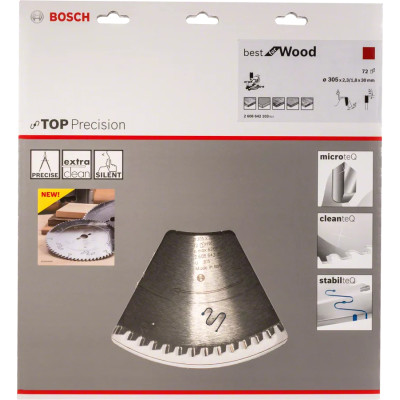 Диск пильний по дереву BOSCH Best for Wood 305х30х72 2608642103