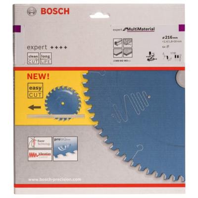 Диск пильний універсальний BOSCH Expert for MultiMaterial 216х30х64 2608642493