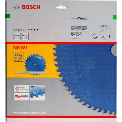 Диск пильний по дереву BOSCH Expert for Wood 250х30х80 2608642500