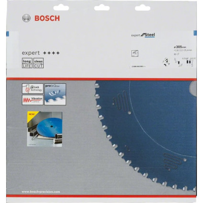 Диск пильний по сталі BOSCH Expert for Steel 305х25.4х80 2608643061