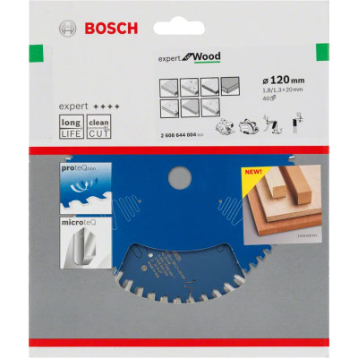 Диск пильний по дереву BOSCH Expert for Wood 120х20х40 2608644004