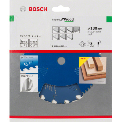 Диск пильний по дереву BOSCH Expert for Wood 130х20х16 2608644005