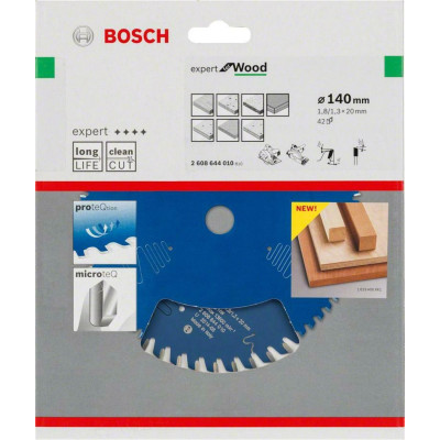 Диск пильний по дереву BOSCH Expert for Wood 140х20х42 2608644010