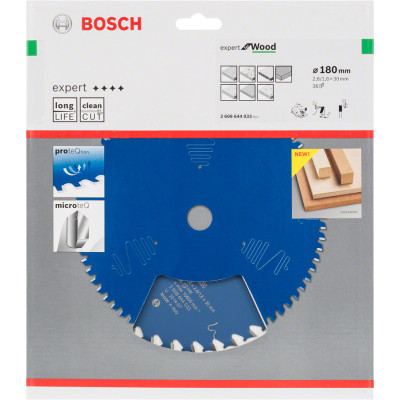 Диск пильный по дереву BOSCH Expert for Wood 180х30х36 2608644033