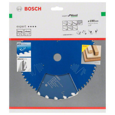 Диск пильний по дереву BOSCH Expert for Wood 190х20х24 2608644044