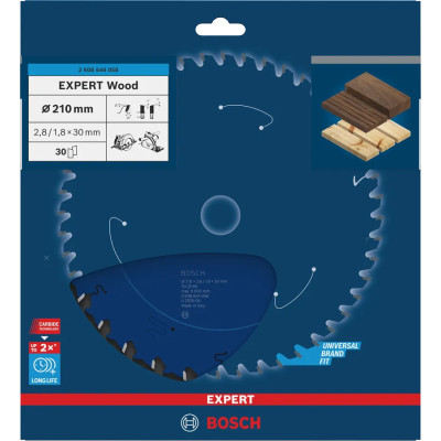 Диск пильный по дереву BOSCH EXPERT Wood 210х30х30 2608644058