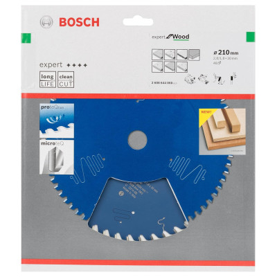Диск пильний по дереву BOSCH Expert for Wood 210х30х48 2608644060