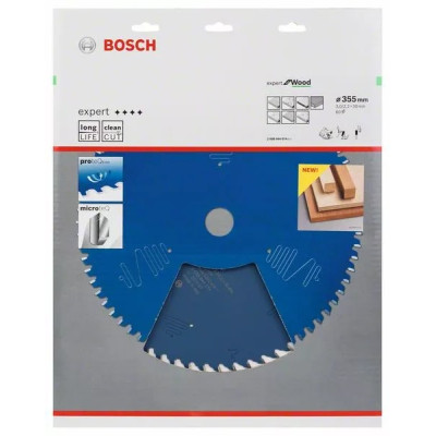 Диск пильний по дереву BOSCH Expert for Wood 355x30x60 2608644074