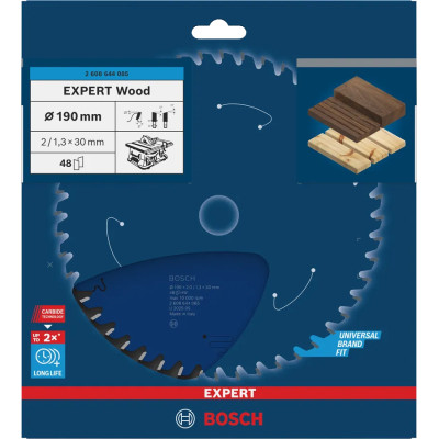 Диск пильний по дереву BOSCH EXPERT Wood 190х30х48 2608644085