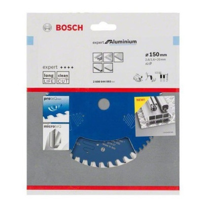 Диск пильний по алюмінію BOSCH Expert for Aluminium 150х20х42 2608644093