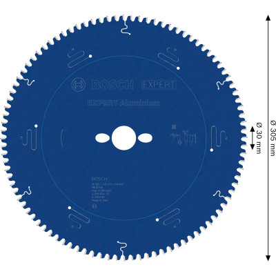 Диск пильний по алюмінію BOSCH EXPERT Aluminium 305х30х96 2608644115