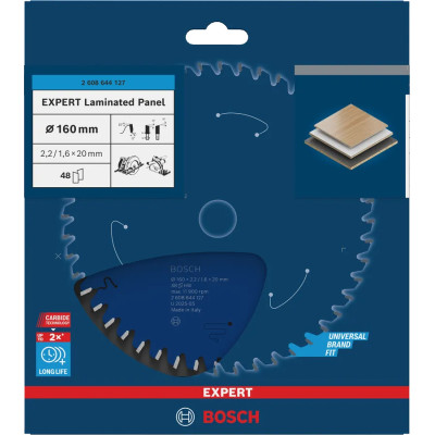 Диск пильний по ламінату BOSCH EXPERT Laminated Panel 165х20х48 2608644128