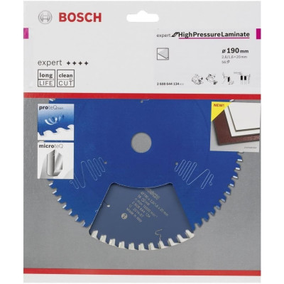 Диск пильний по ламінату високого тиску BOSCH Expert for High-Pressure Laminate 190х20х56 2608644134