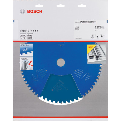 Диск пильний по нержавіючій сталі BOSCH Expert for Stainless Steel 305х25.4х60 2608644285