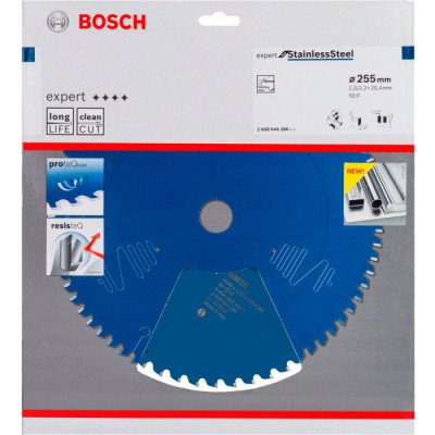 Диск пильний по нержавіючій сталі BOSCH Expert for Stainless Steel 255х25.4х50 2608644286