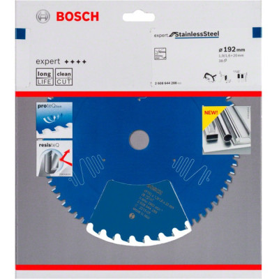 Диск пильний по нержавіючій сталі BOSCH Expert for Stainless Steel 192х20х38 2608644288