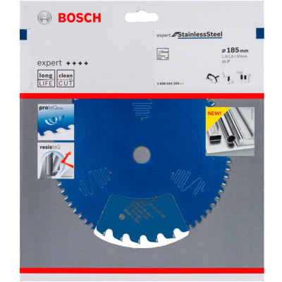 Диск пильний по нержавіючій сталі BOSCH Expert for Stainless Steel 185х20х36 2608644289