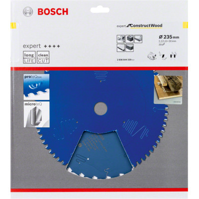 Диск пильний по конструкційному дереву BOSCH Expert for Construct Wood 235х30х30 2608644339
