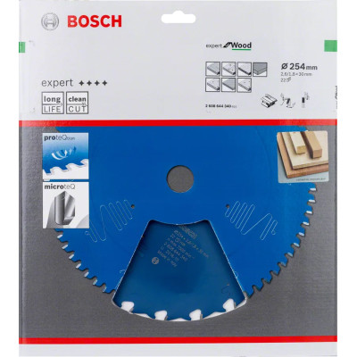 Диск пильний по дереву BOSCH Expert for Wood 254х30х22 2608644340
