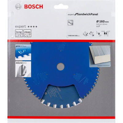 Диск пильний по металевим сендвіч-панелям BOSCH Expert for Sandwich Panel 160х20х30 2608644365