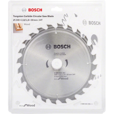 Диск пильний по дереву BOSCH Eco for Wood 230х30х24 2608644381