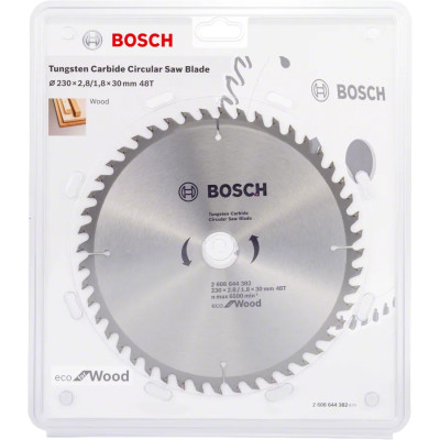 Диск пильний по дереву BOSCH Eco for Wood 230х30х48 2608644382