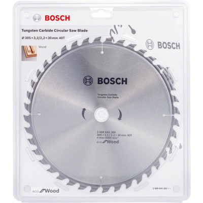 Диск пильный по дереву BOSCH Eco for Wood 305х30х40 2608644385