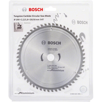 Диск пильный по алюминию BOSCH Eco for Aluminum 190х20х54 2608644390