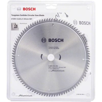 Диск пильний по алюмінію BOSCH Eco for Aluminum 305х30х96 2608644396