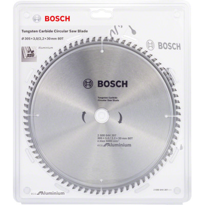 Диск пильний по алюмінію BOSCH Eco for Aluminum 305х30х80 2608644397