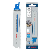 Полотна по металу для шабельної пили 5 шт BOSCH PRO Medium-Thick Metal precise 150 мм 14/16/18 TPI S 937 BEF 2608658991