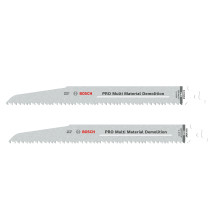 Полотна універсальні для шабельної пили 2 шт BOSCH PRO Multi Material Demolition 225 мм 5-8 TPI S 1110 VF 2608659004