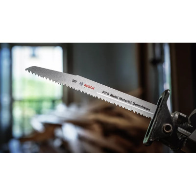 Полотна універсальні для шабельної пили 2 шт BOSCH PRO Multi Material Demolition 225 мм 5-8 TPI S 1110 VF 2608659004