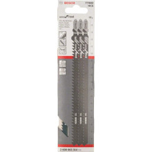 Полотна по дереву для лобзика 3 шт BOSCH Speed for Wood HCS 180 мм T 744 D 2608663314